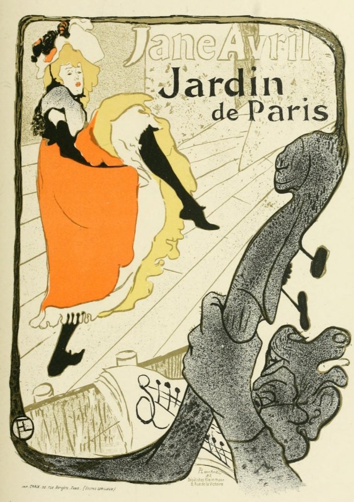 Jane Avril Jardin de Paris ポスター Amazon.com: Jane Avril Jardin de Paris Poster Print by H de
